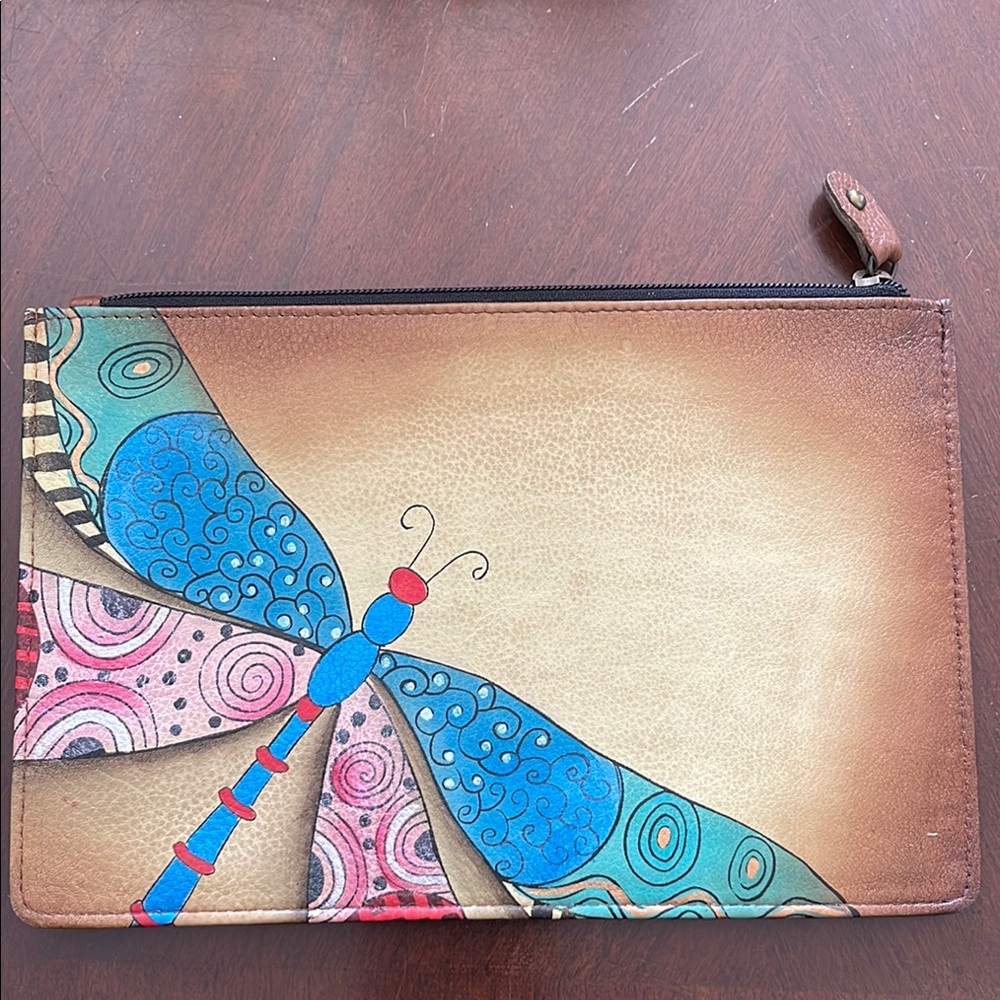 Anuschka Tan Leather Wallet